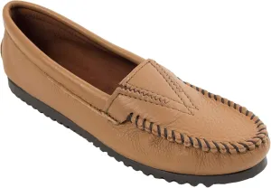 Minnetonka Women's Deerskin Gore Front Moccasin