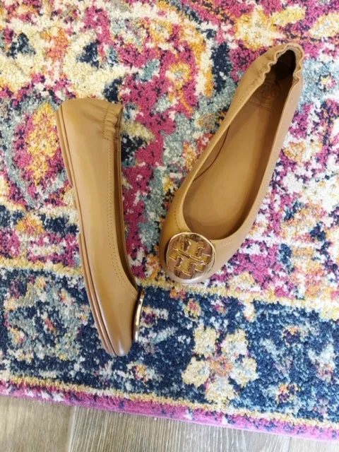 Minnie Travel Ballet Flat - Royal Tan/Gold