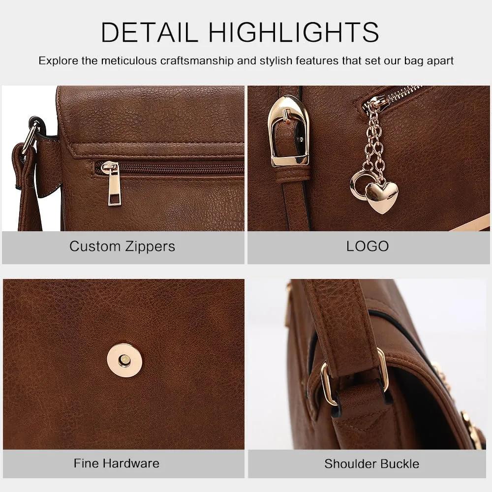 MKF Collection Crossbody Bags for Women, Sling bag Vegan Leather Shoulder bag Ladies Small Purse Handbag by Mia K