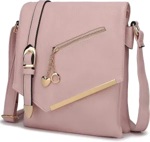 MKF Collection Crossbody Bags for Women, Sling bag Vegan Leather Shoulder bag Ladies Small Purse Handbag by Mia K
