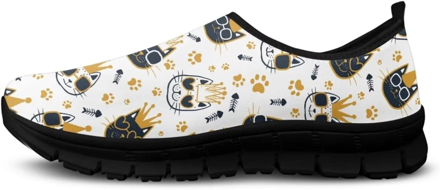 Modysero Funny Slip On Sneakers for Womens Walking Shoes Daily Casual Low Top Travel Sneaker for Ladies Tennis Shoe No Laces