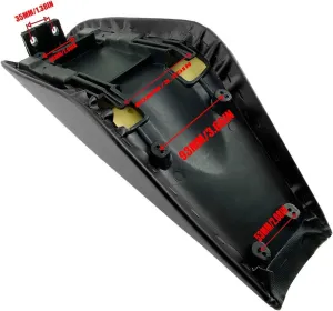 Motorcycle Durable Sunproof Easy Use Black Flat Tall Foam Seat For CRF50 90cc 110cc 125cc 140cc 150cc 160cc XR 50 SSR Trail Dirt pit Bike Off Road motocross Motorbike scooter (Black)