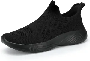MRIP Mens Slip On Walking Shoes Lightweight Non Slip Gym Workout Running Shoes Mesh Breathable Cushion Fashion Tennis Athletic Casual Sneakers