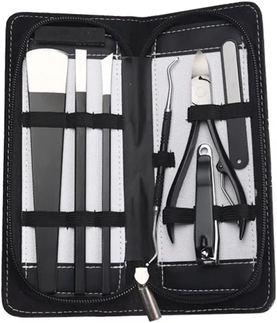 Nail Clipper Set Professional Pedicure 7 Sets Toenail Care Set Nail Clippers Manicure Pedicure Kit Stainless Steel Pedicure Pliers Travel Sets Manicure Set,7 Piece Set
