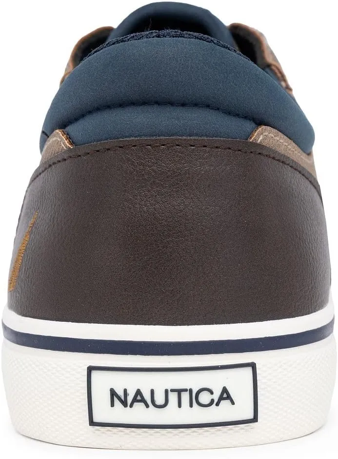 Nautica Men's Classic Lace-Up Boat Shoes Low Top Fashion Sneaker - Stylish and Comfortable Casual Shoe