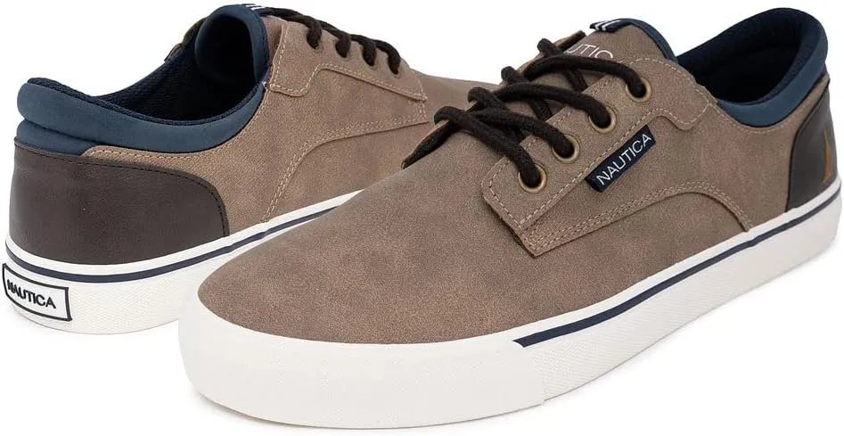 Nautica Men's Classic Lace-Up Boat Shoes Low Top Fashion Sneaker - Stylish and Comfortable Casual Shoe