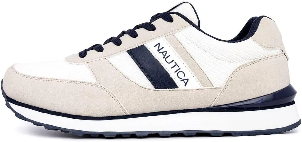 Nautica Men's Lace-Up Sneakers – Casual, Stylish, and Comfortable for Walking