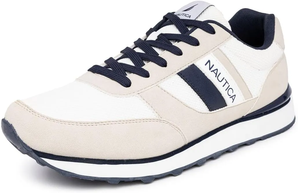 Nautica Men's Lace-Up Sneakers – Casual, Stylish, and Comfortable for Walking
