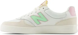 New Balance Men's 300 V3 Court Sneaker, Linen/Sea Salt/Mid Century Pink, 10.5 Wide
