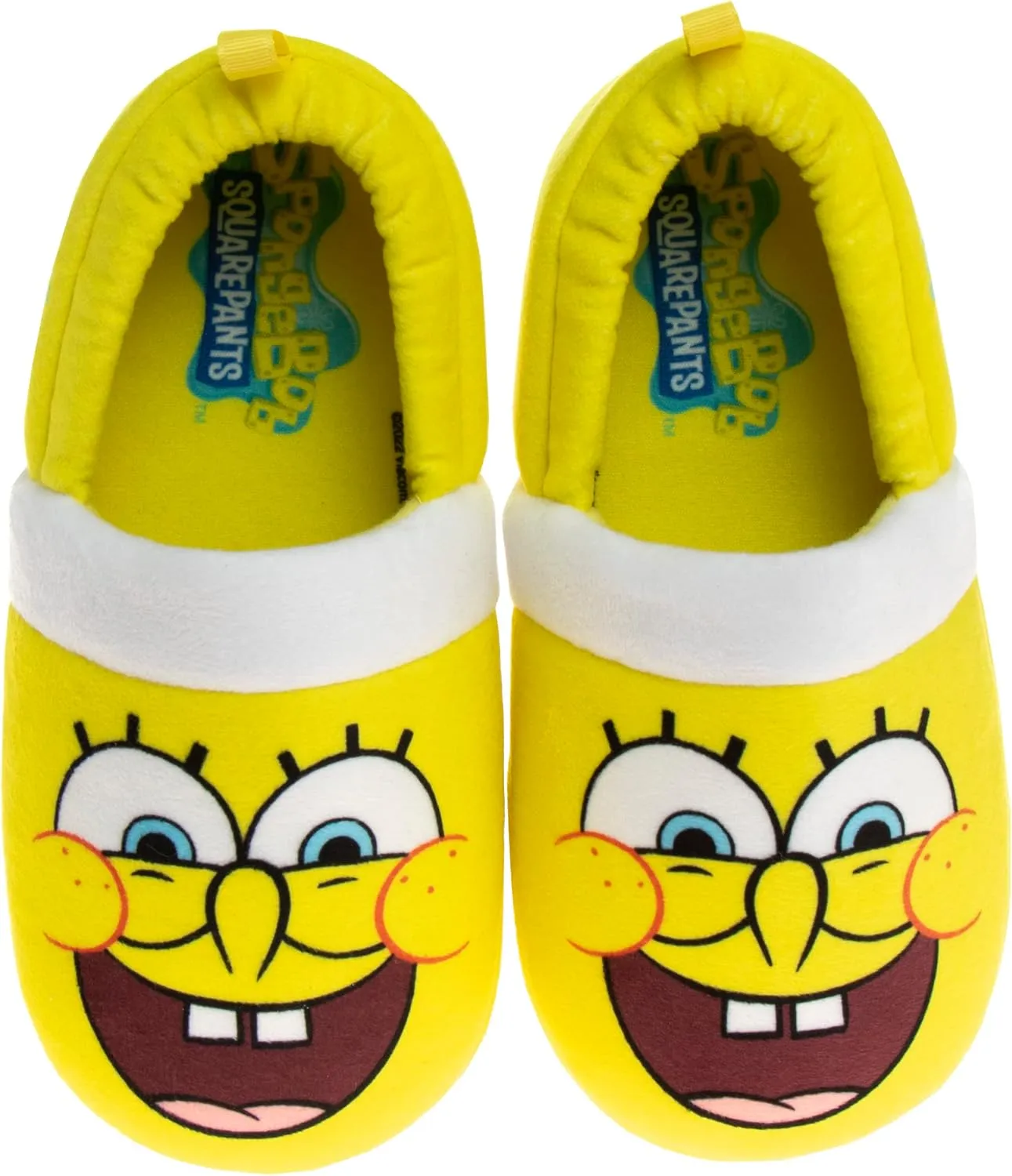 Nickelodeon Paw Patrol and SpongeBob Squarepants Slippers - Sponge Bob Chase Marshall Slipper Sandals - Plush Lightweight Warm indoor Comfort Soft Aline House Sandal (Toddler/Little Kid/Big Kid)