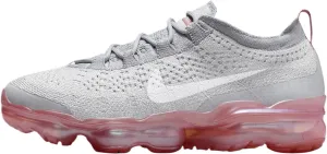 Nike Air Vapormax 2023 Flyknit Women's Shoes (DV6840-006, Photon Dust/Wolf Grey/Red Stardust/White) Size 8