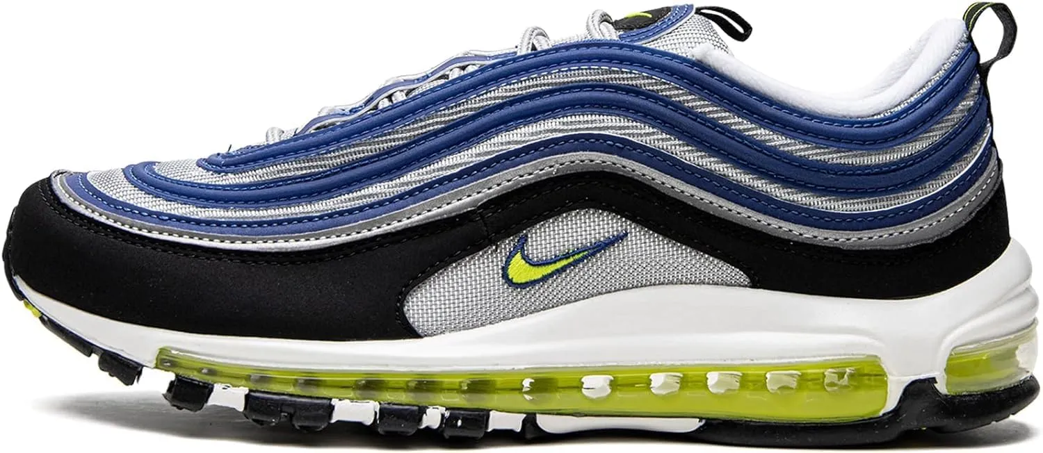 Nike Men's Low-Top Sneakers, Atlantic Blue Voltage Yellow, 4.5