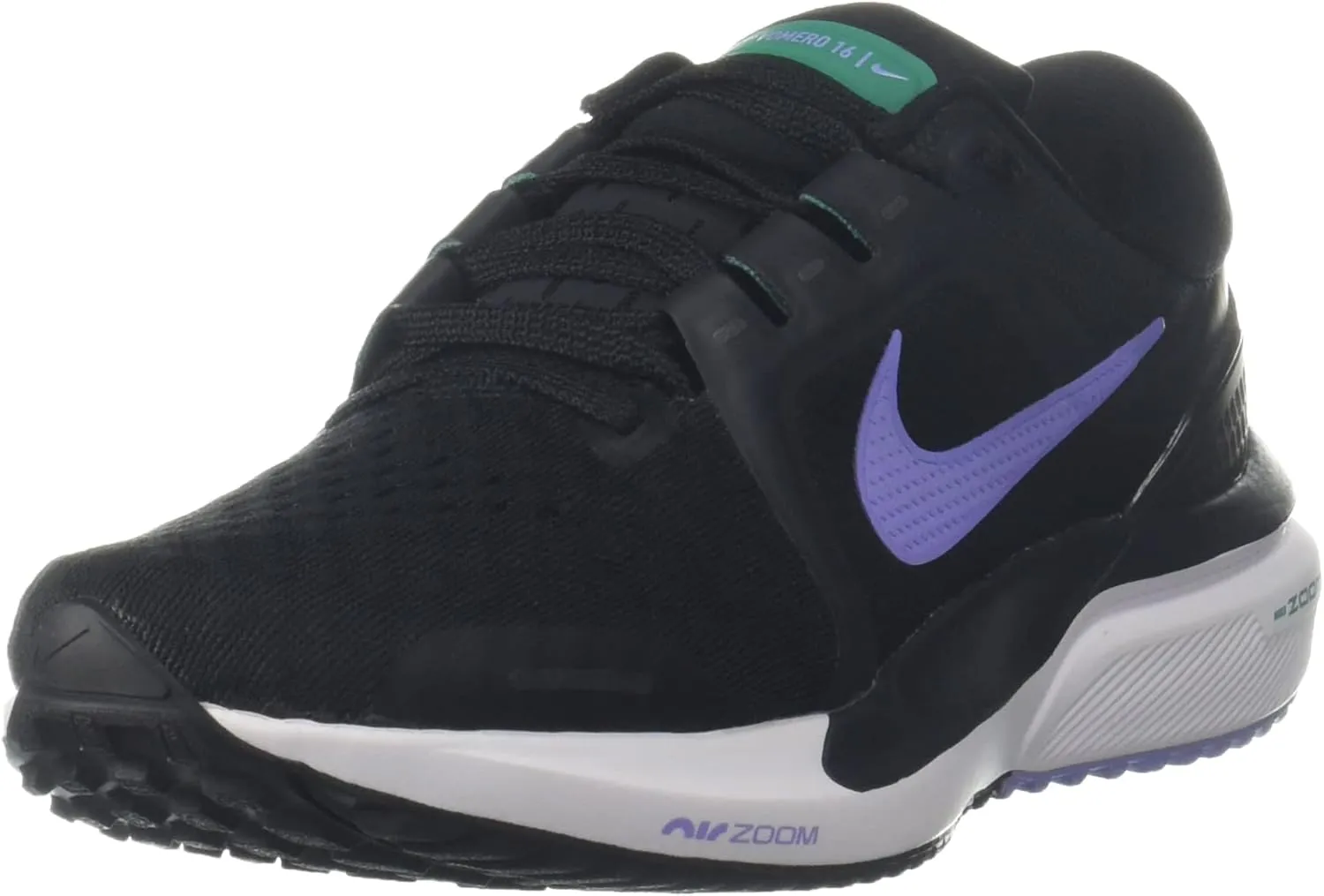 Nike Women's Air Zoom Vomero 16 Running Shoe, Black/Light Thistle-Off Noir, 6.5 M US