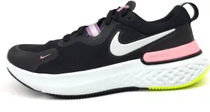 Nike Women's React Miler Trail Running Shoe, Black MTLC Silver Violet Dust Sunset Pulse Cyber Photon Dust, 9