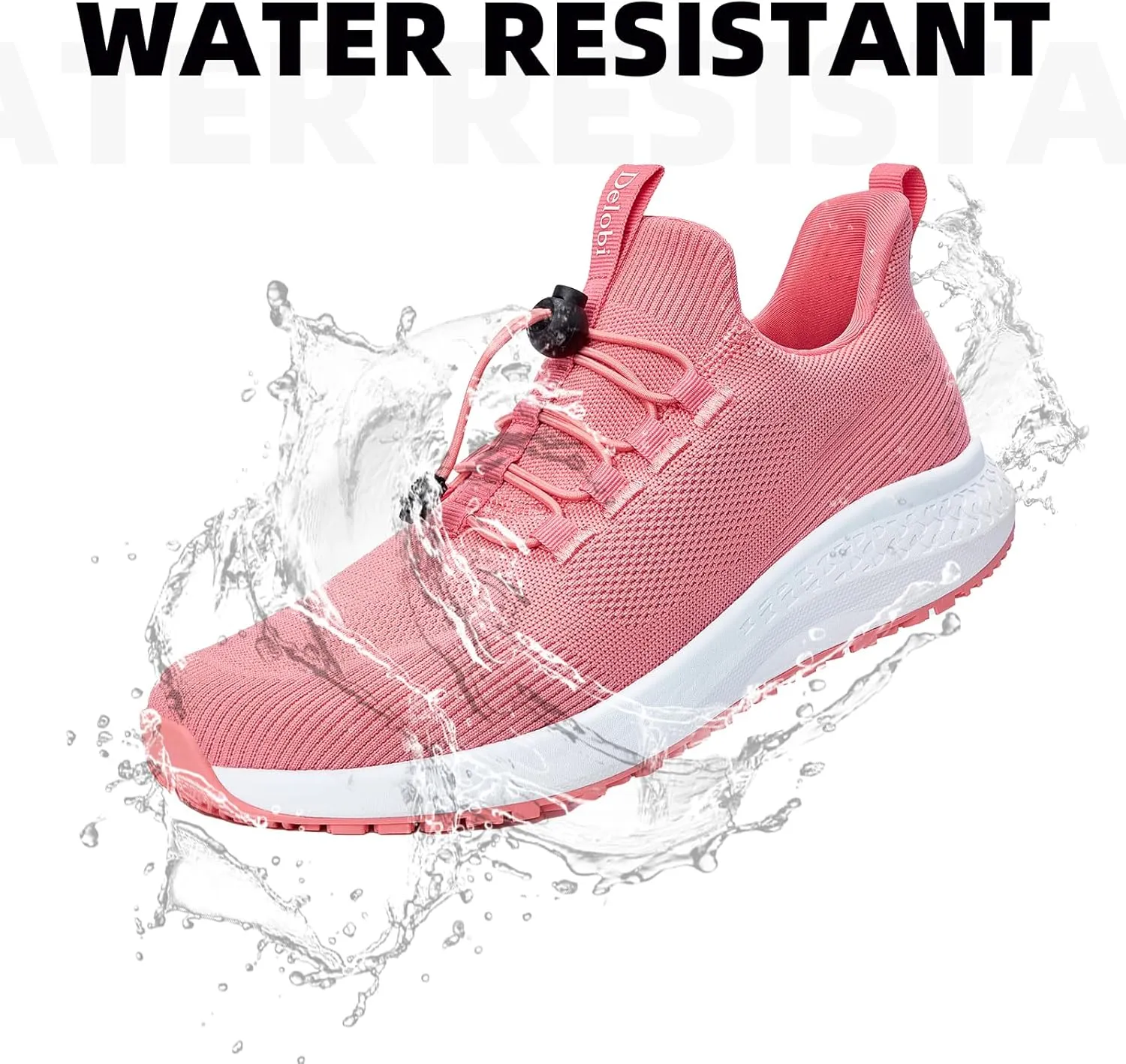 Non Slip Shoes for Women - Food Service & Restaurant, Waterproof Breathable, Lightweight Slip Resistant Sneakers for Kitchen & Nurse