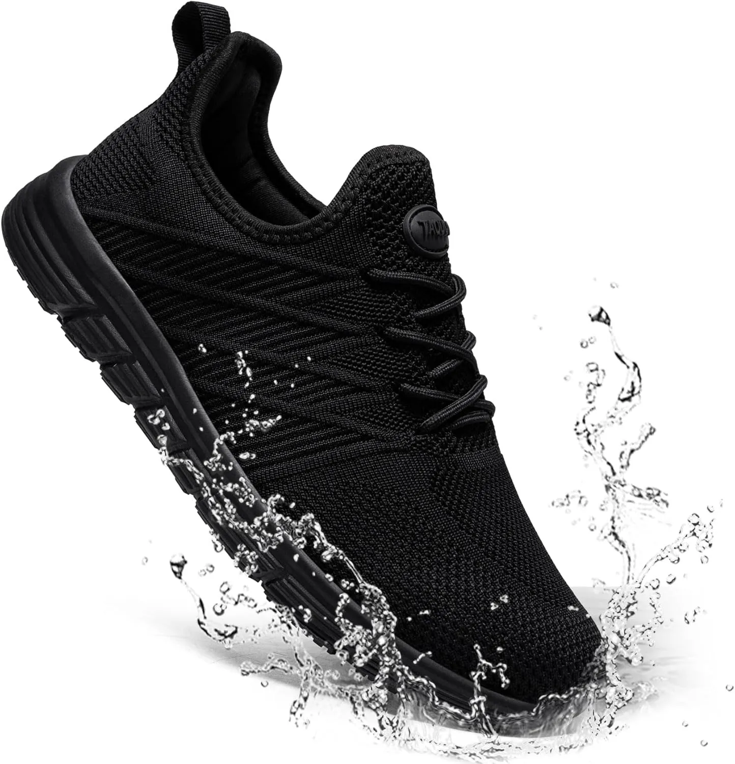 Non Slip Work Shoes for Mens Slip On Sneakers Waterproof Chef Kitchen Shoe Comfortable Slip Resistant Restaurant Footwear Hombre Zapatos de Trabajo, Black