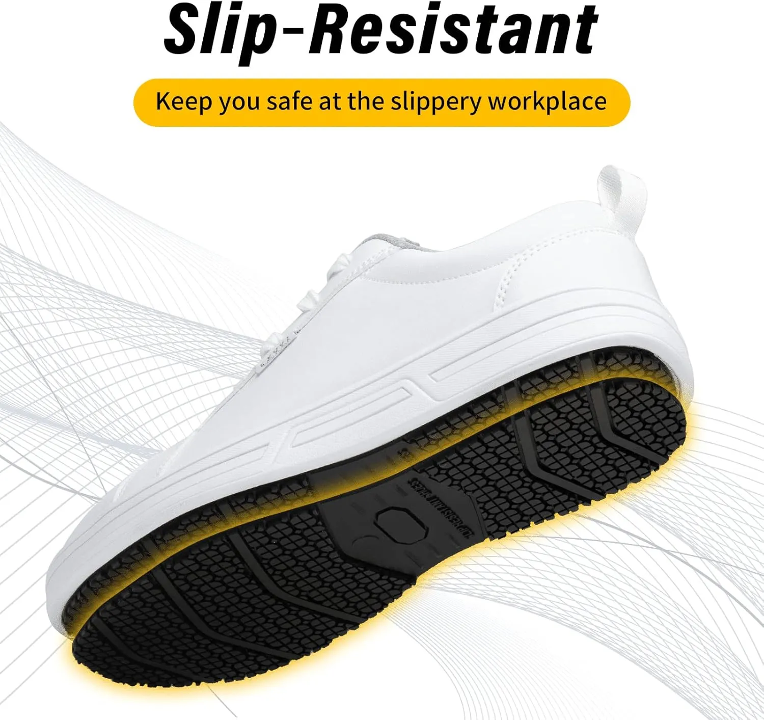 Non Slip Work Shoes Women Food Service Suitable for Restaurant Crew Nursing Shoe