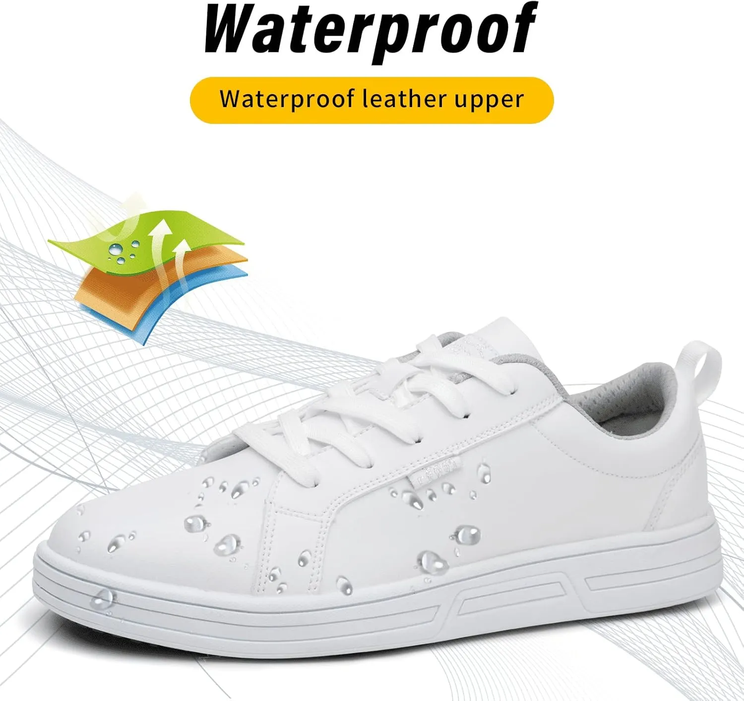 Non Slip Work Shoes Women Food Service Suitable for Restaurant Crew Nursing Shoe