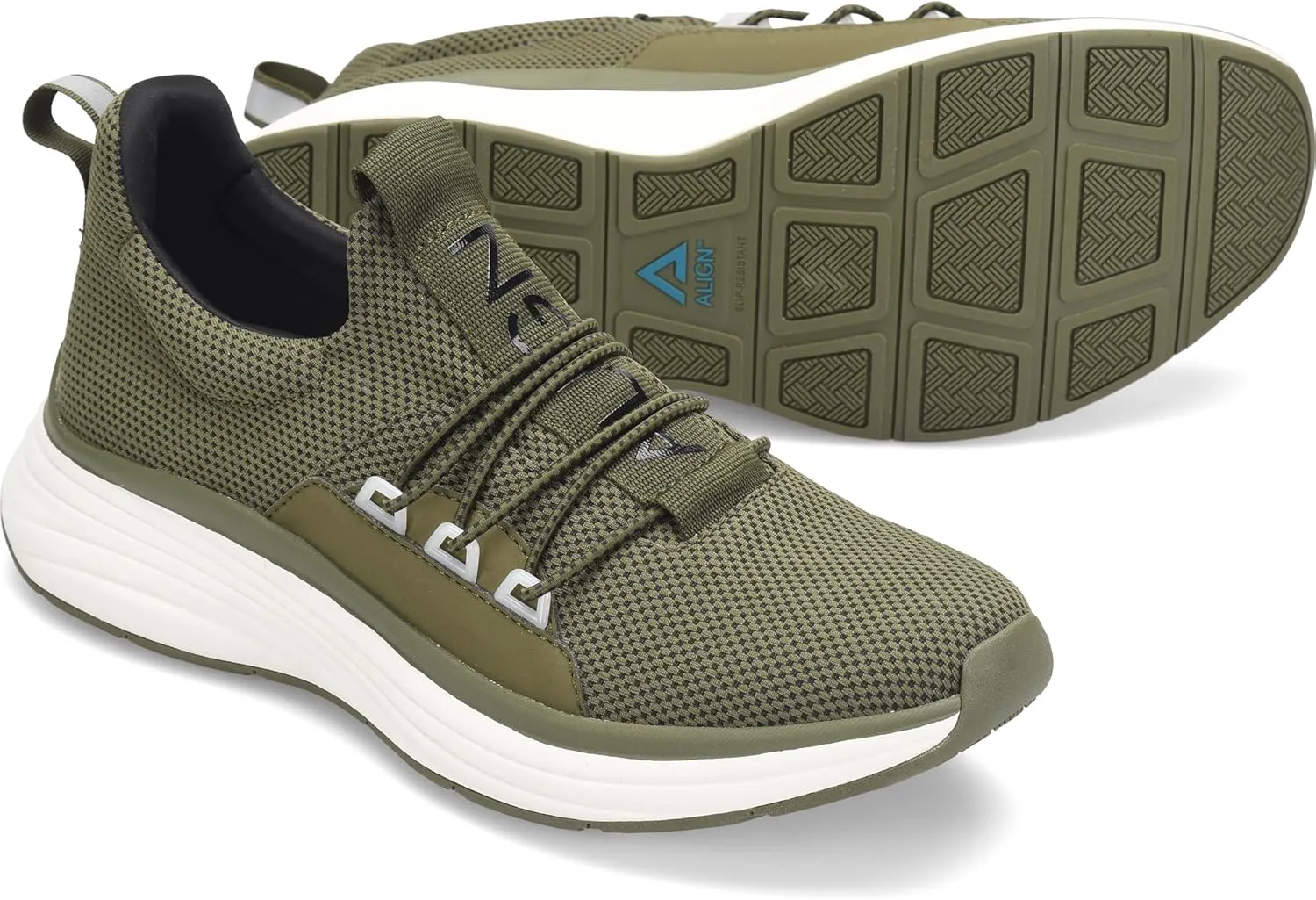 Nurse Mates Align Mens Talmon Shoe | Orthotic Insole | Stretch Fabric | Light Weight | Slip Resistant