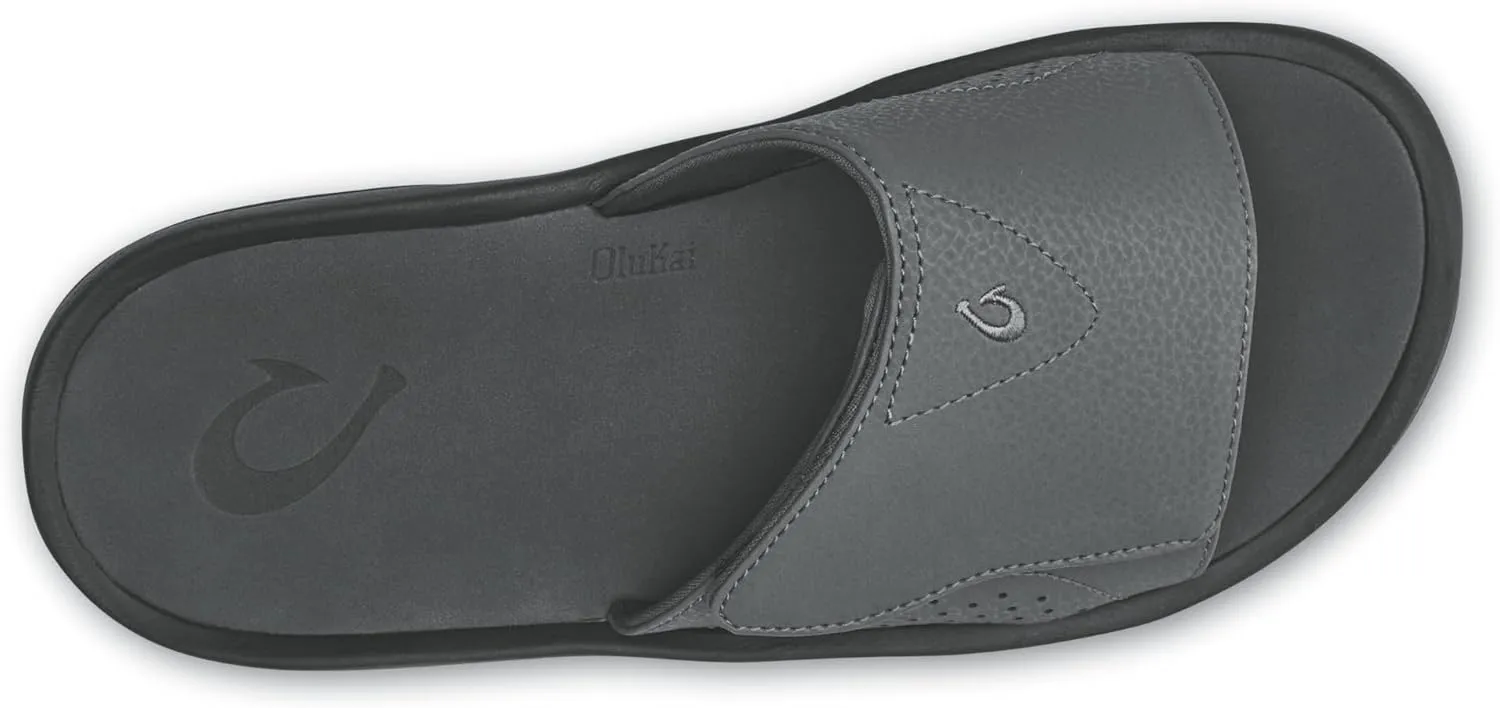 OLUKAI Nalu Slide Men's Versatile Slide Sandals, Water-Friendly & Adjustable Straps, Lightweight & Durable, All-Day Comfort & Support