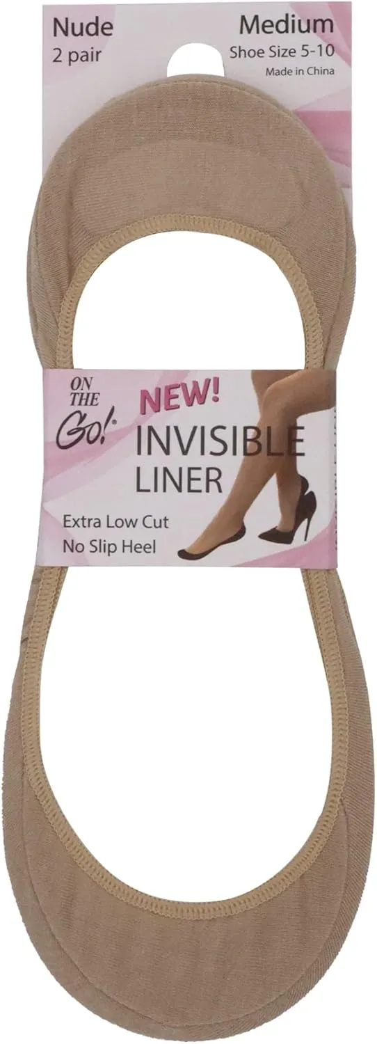 On the Go Women's Extra Low Cut Liner Socks (6 Pair Pack)