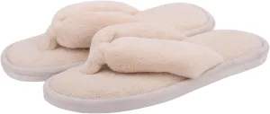 Onmygogo Indoor Slippers for Women Open Toe with Memory Foam, Soft Faux Fur Nonslip House Slippers