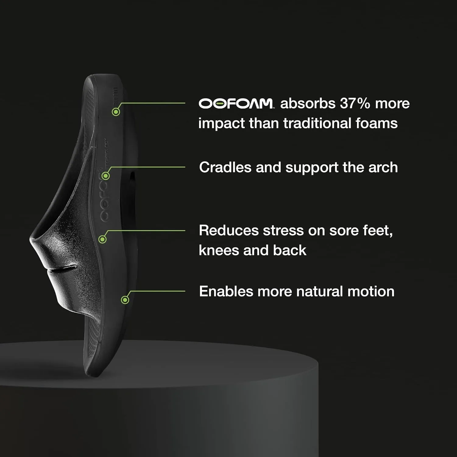 OOFOS OOahh Sport Slide Sandal - Lightweight Recovery Footwear - Reduces Stress on Feet, Joints & Back - Machine Washable - Hand-Painted Graphics