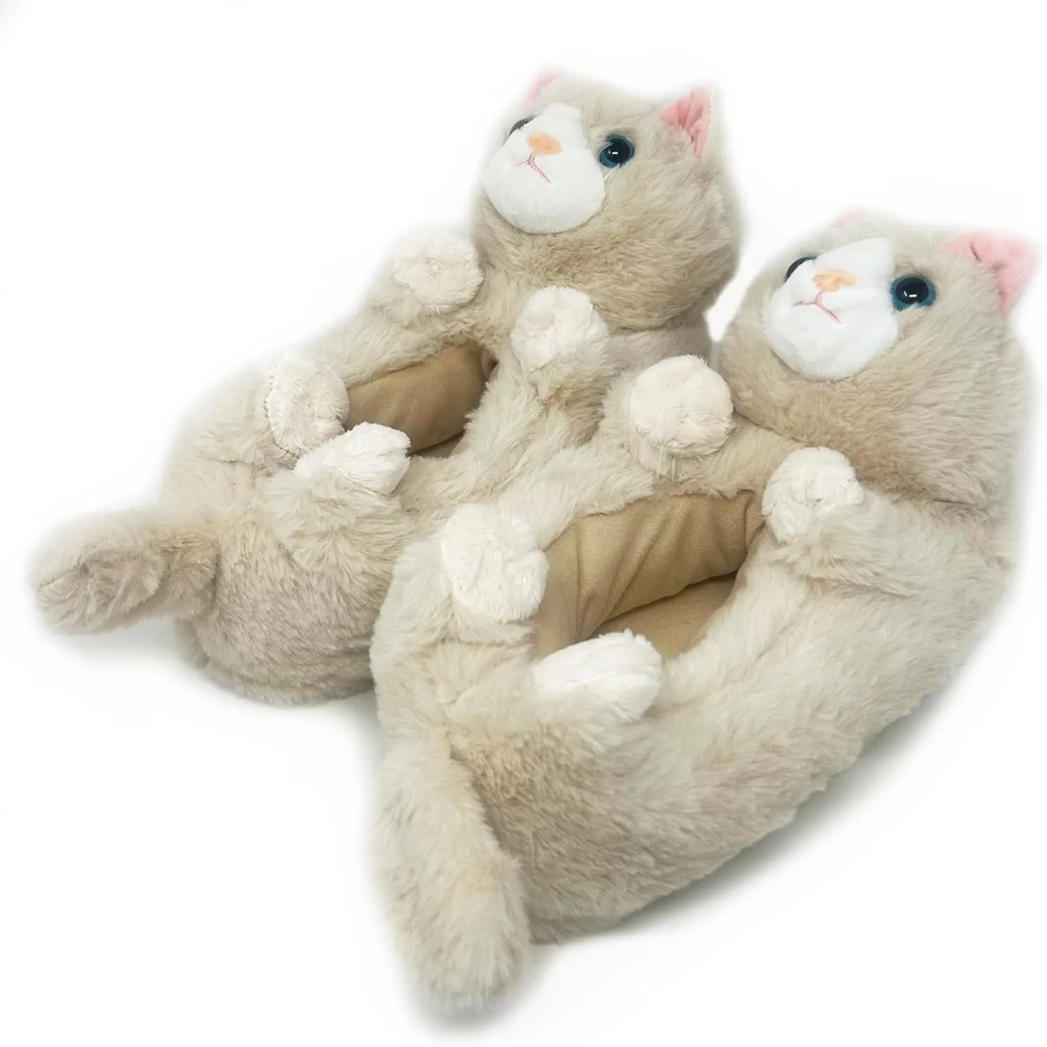 ooohyeah Kids Fuzzy Funny Animal Slippers, Cute Non-Slip Winter Warm House Shoes for Boys & Girls, Shoe Size 1-4