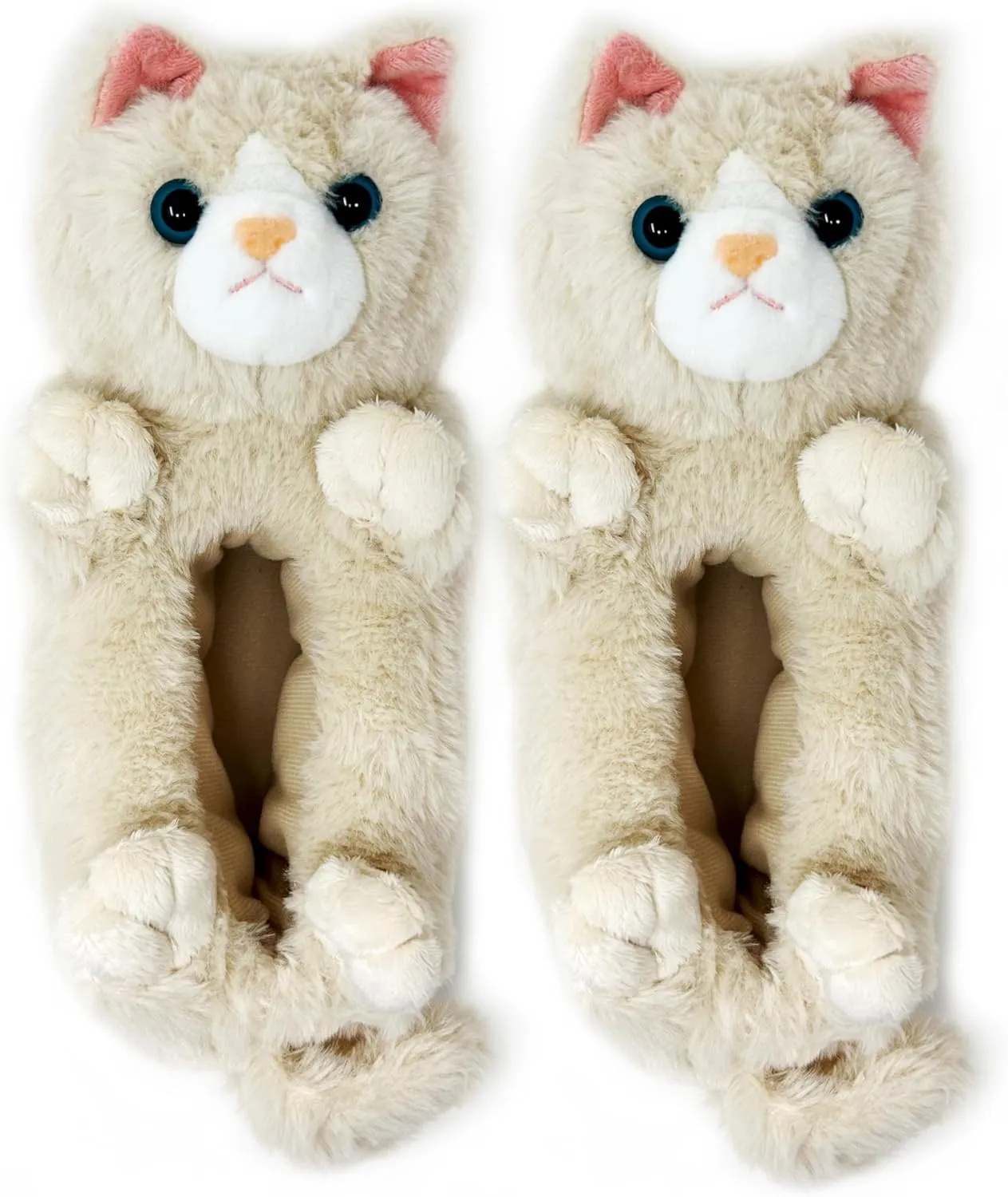 ooohyeah Kids Fuzzy Funny Animal Slippers, Cute Non-Slip Winter Warm House Shoes for Boys & Girls, Shoe Size 1-4