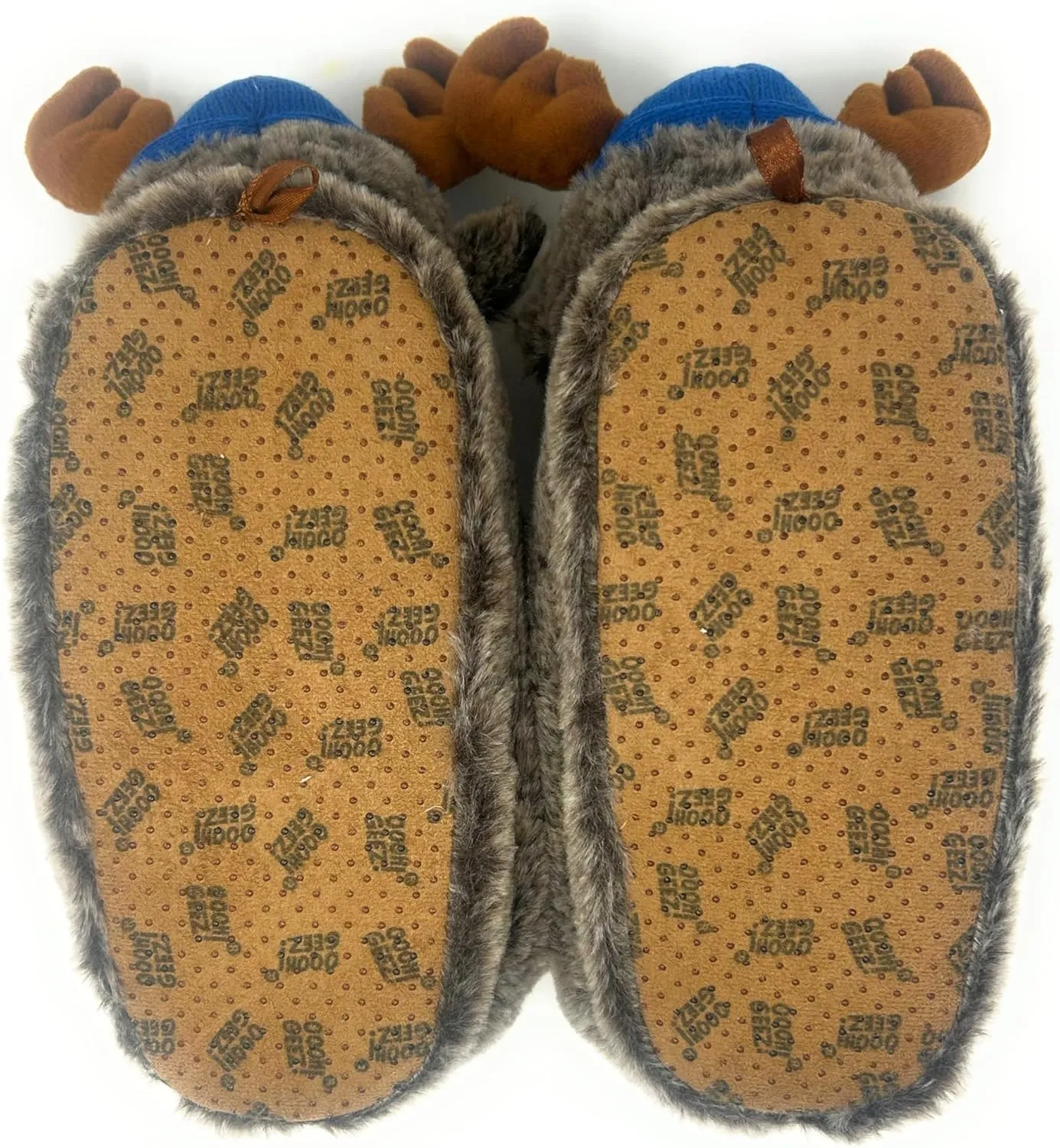 ooohyeah Kids Fuzzy Funny Animal Slippers, Cute Non-Slip Winter Warm House Shoes for Boys & Girls, Shoe Size 1-4