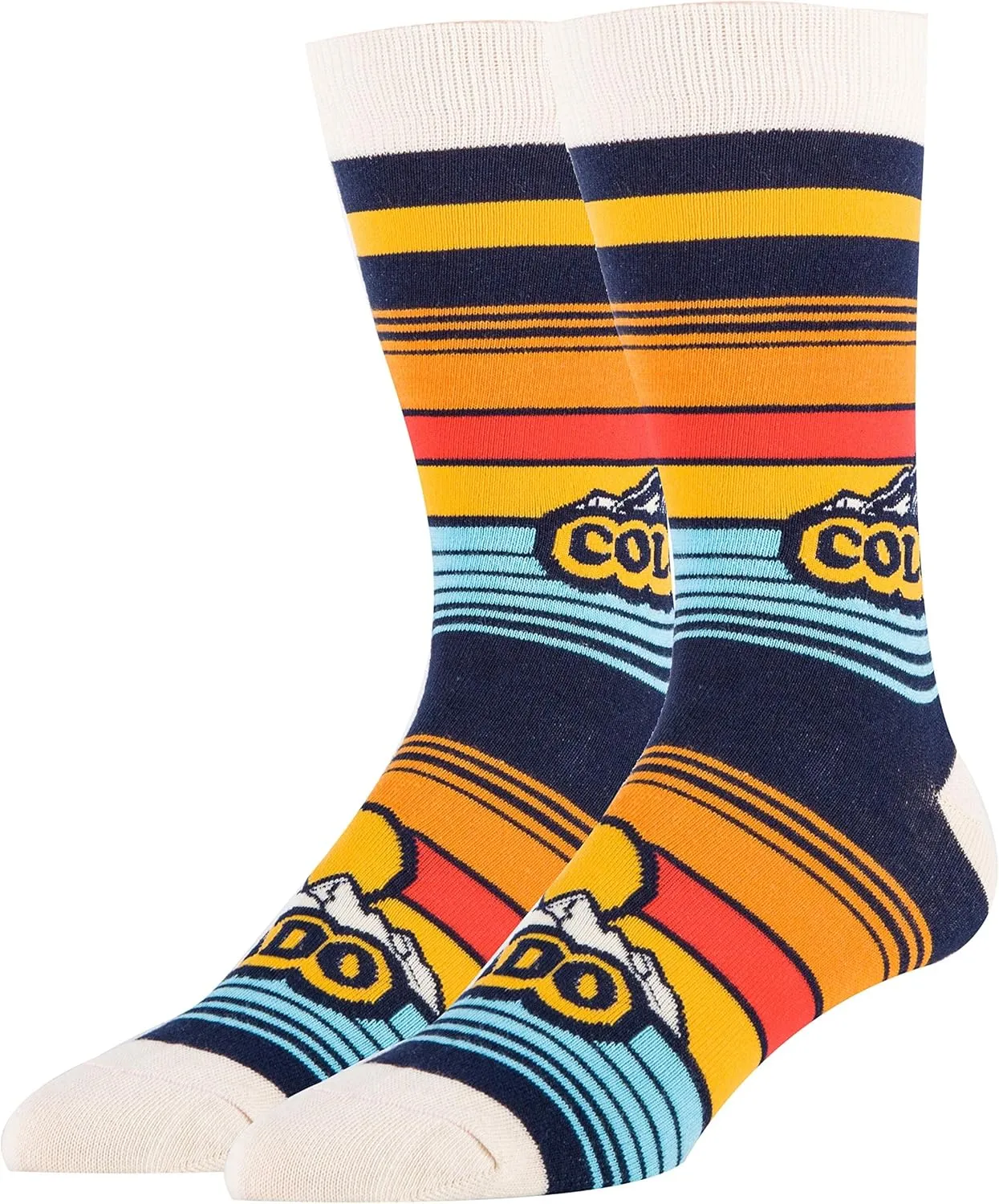 ooohyeah Men's Novelty Crew Socks, City State Gifts Souvenirs, Funny Crazy Silly Casual Socks, Shoe Size 8-13