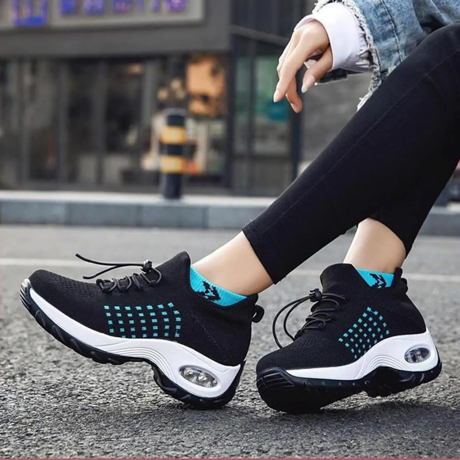 Orthopedic Sneakers for Women Slip-On Breathable Mesh Trainers Fashion Comfortwear Ortho Shoes Casual Ladies Air Cushion Athletic Shoes Lightweight Breathable Walk Shoe
