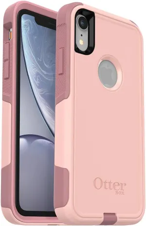 OtterBox COMMUTER SERIES Case for iPhone XR - Frustration Free Packaging - BALLET WAY (PINK SALT/BLUSH)