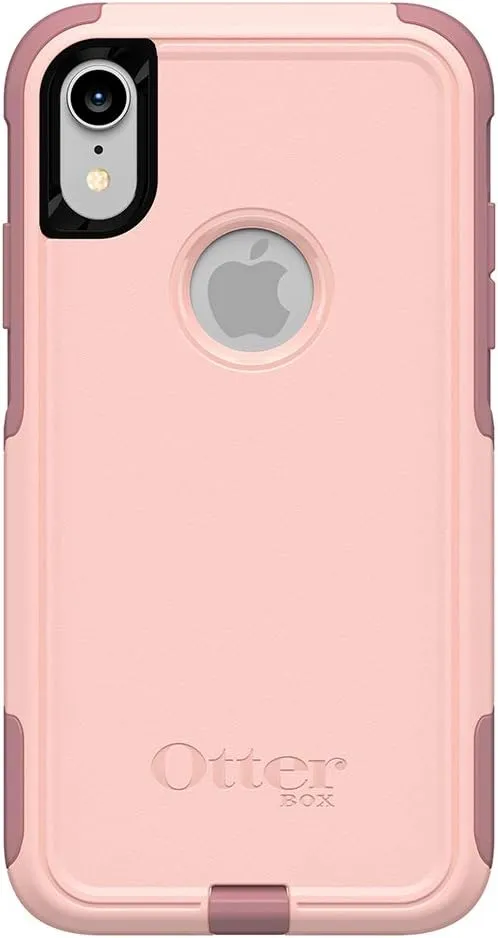 OtterBox COMMUTER SERIES Case for iPhone XR - Frustration Free Packaging - BALLET WAY (PINK SALT/BLUSH)