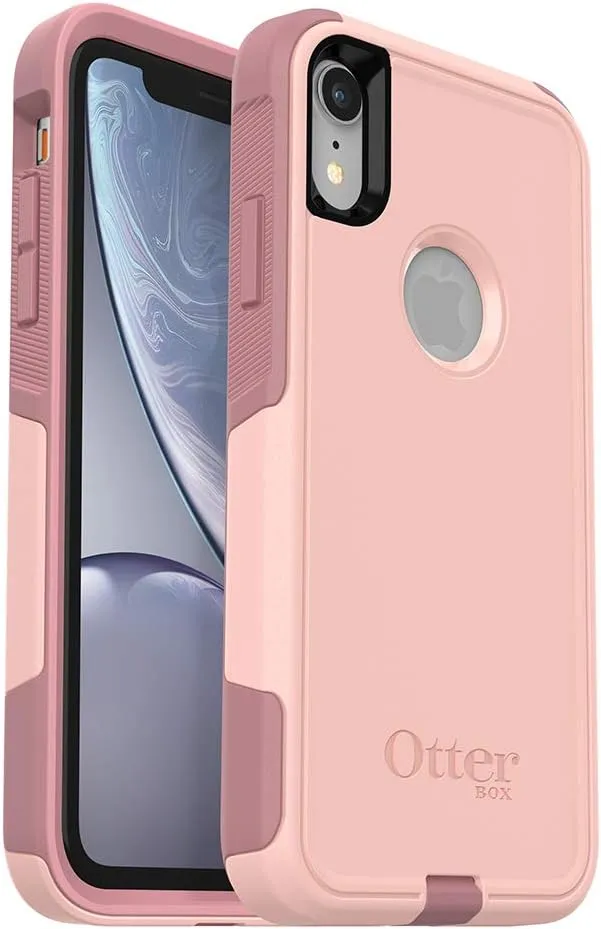 OtterBox COMMUTER SERIES Case for iPhone XR - Frustration Free Packaging - BALLET WAY (PINK SALT/BLUSH)