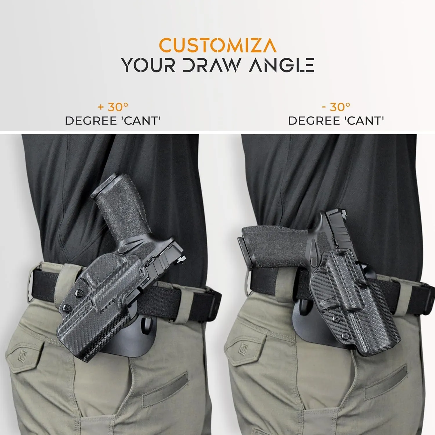 OWB Paddle Holster Fits Shadow Systems MR920L Outside The Waistband Carry Gun Holster Kydex American Made OWB with Paddle Attachment