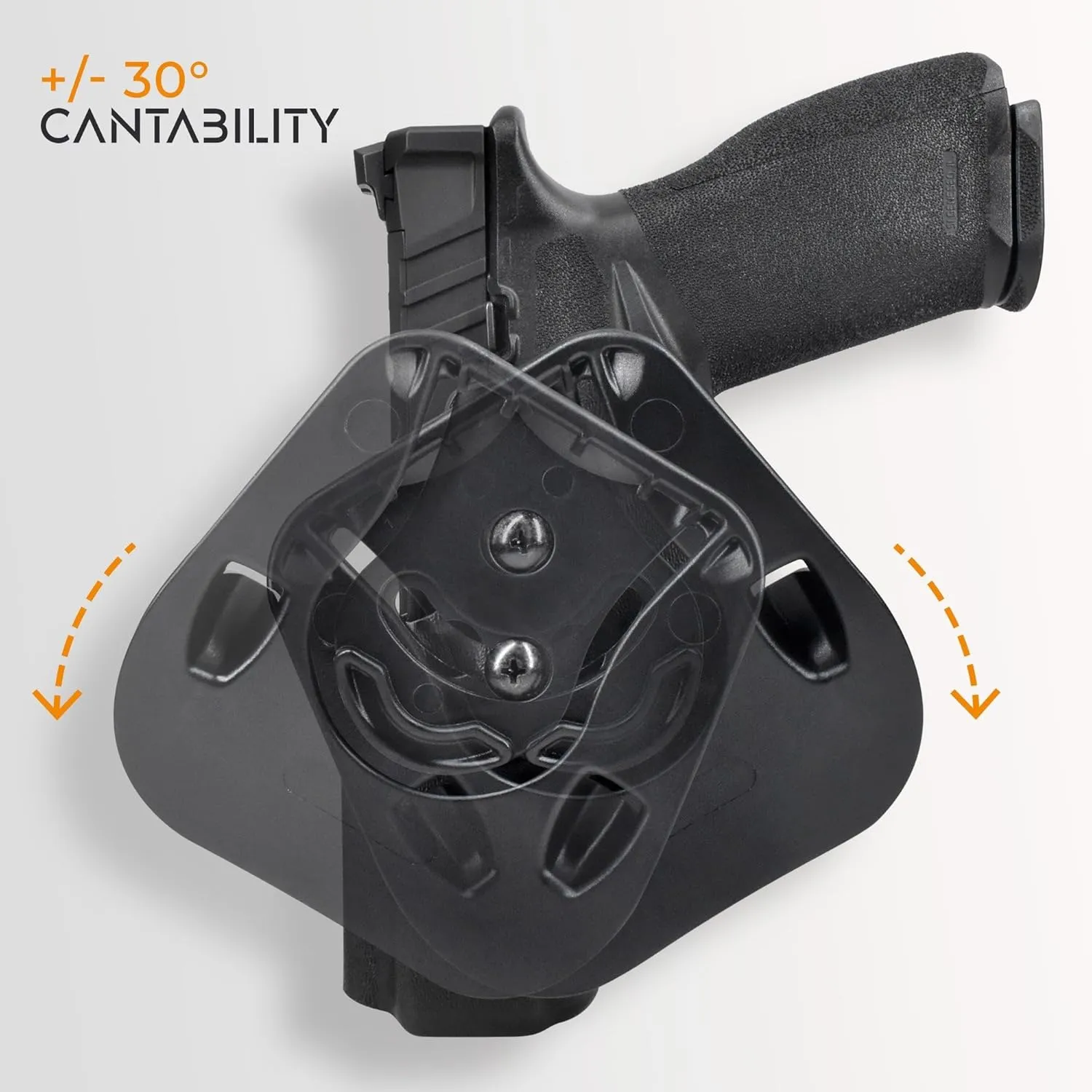 OWB Paddle Holster Fits Shadow Systems MR920L Outside The Waistband Carry Gun Holster Kydex American Made OWB with Paddle Attachment