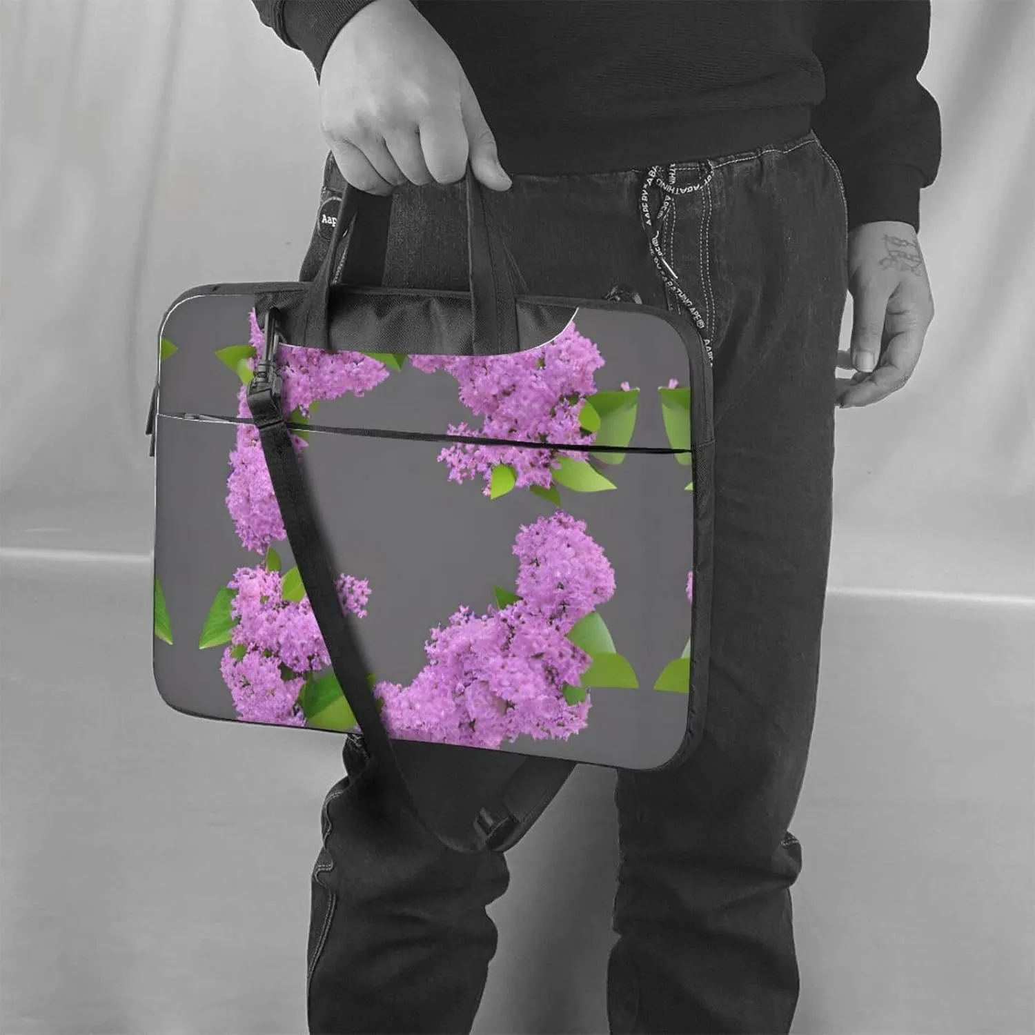 Paris Eiffel Tower Stylish And Lightweight Laptop Messenger Bag,Handbag,Briefcase,Perfect For Business Travel