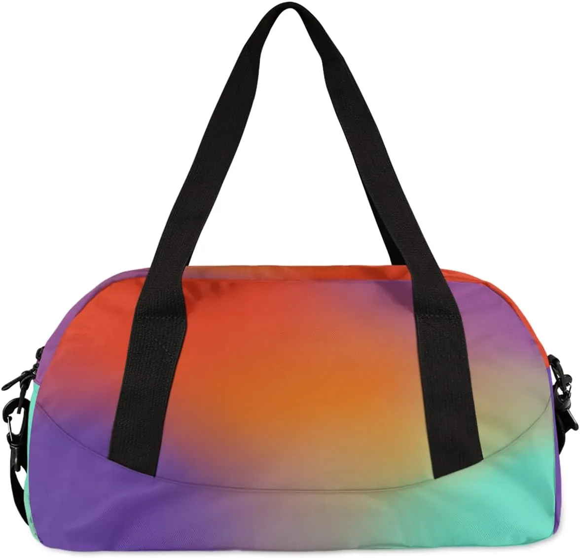 Personalized Cheer Bag for Kids Girls and Boys with Name Custom Sport Duffle Bag for Kids Girls and Boys Overnight Sleepover Bag Travel Bag Weekender Bag for Dance Gift Red Gradient Cheer