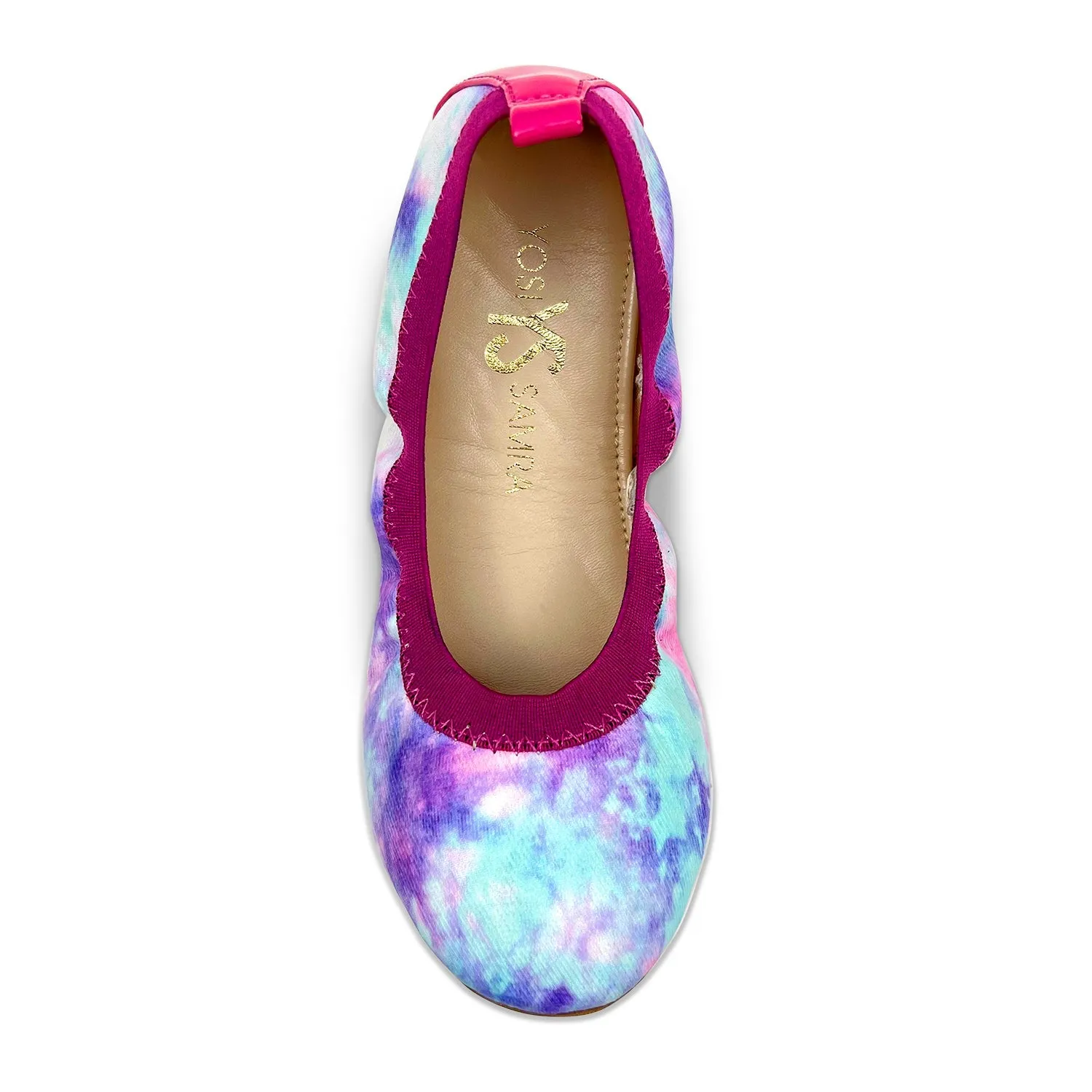 PINK TIE DYE BALLET FLAT