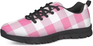 PinUp Angel Women's Buffalo Plaid Walking Shoes Slip on Lightweight Tennis Shoes Sneakers