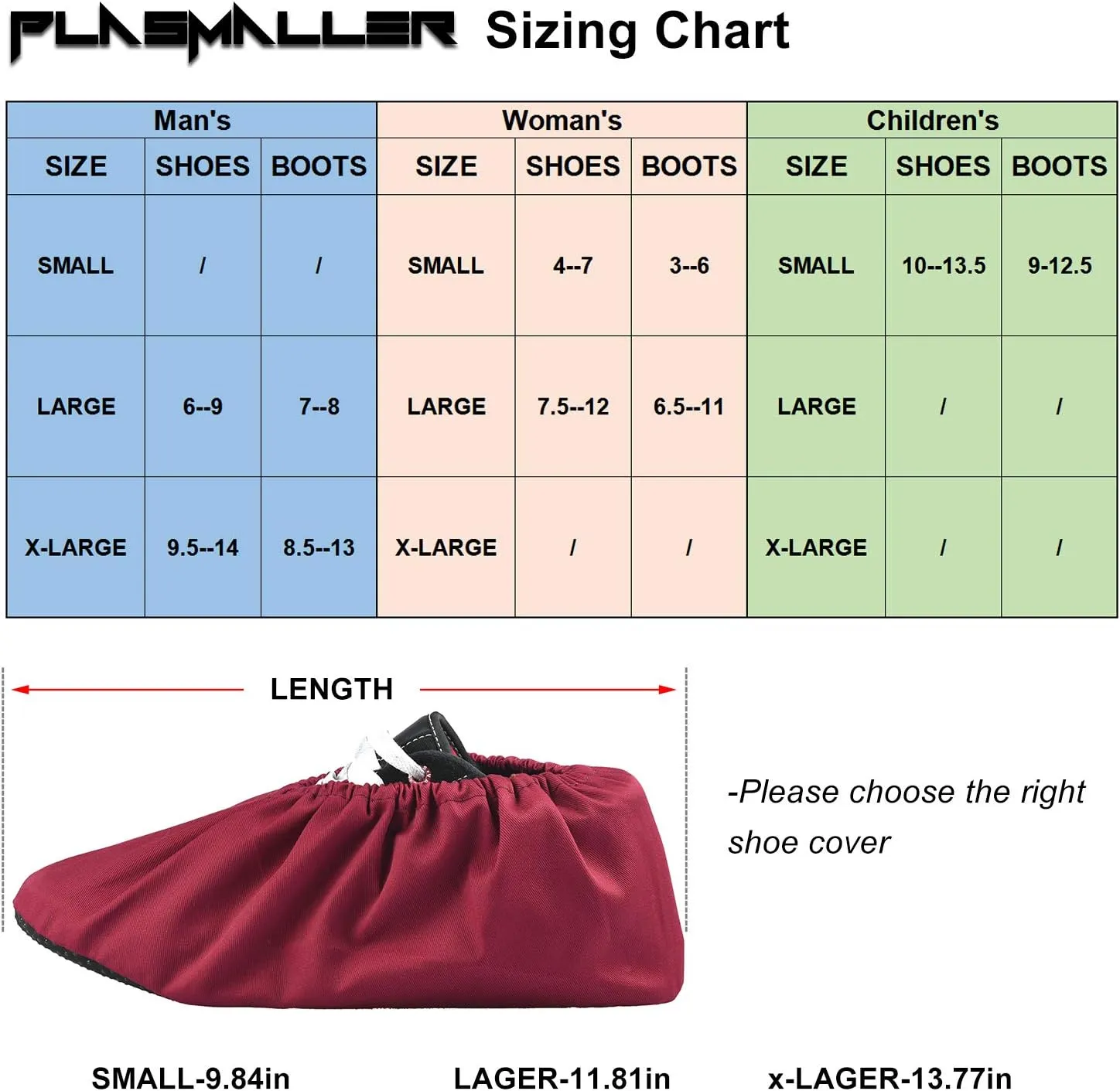 PlasMaller 5 Pairs Non Slip Washable Reusable Shoe Covers Cotton and Polyester for Household Thickened Boot Covers, 5 Colors, L