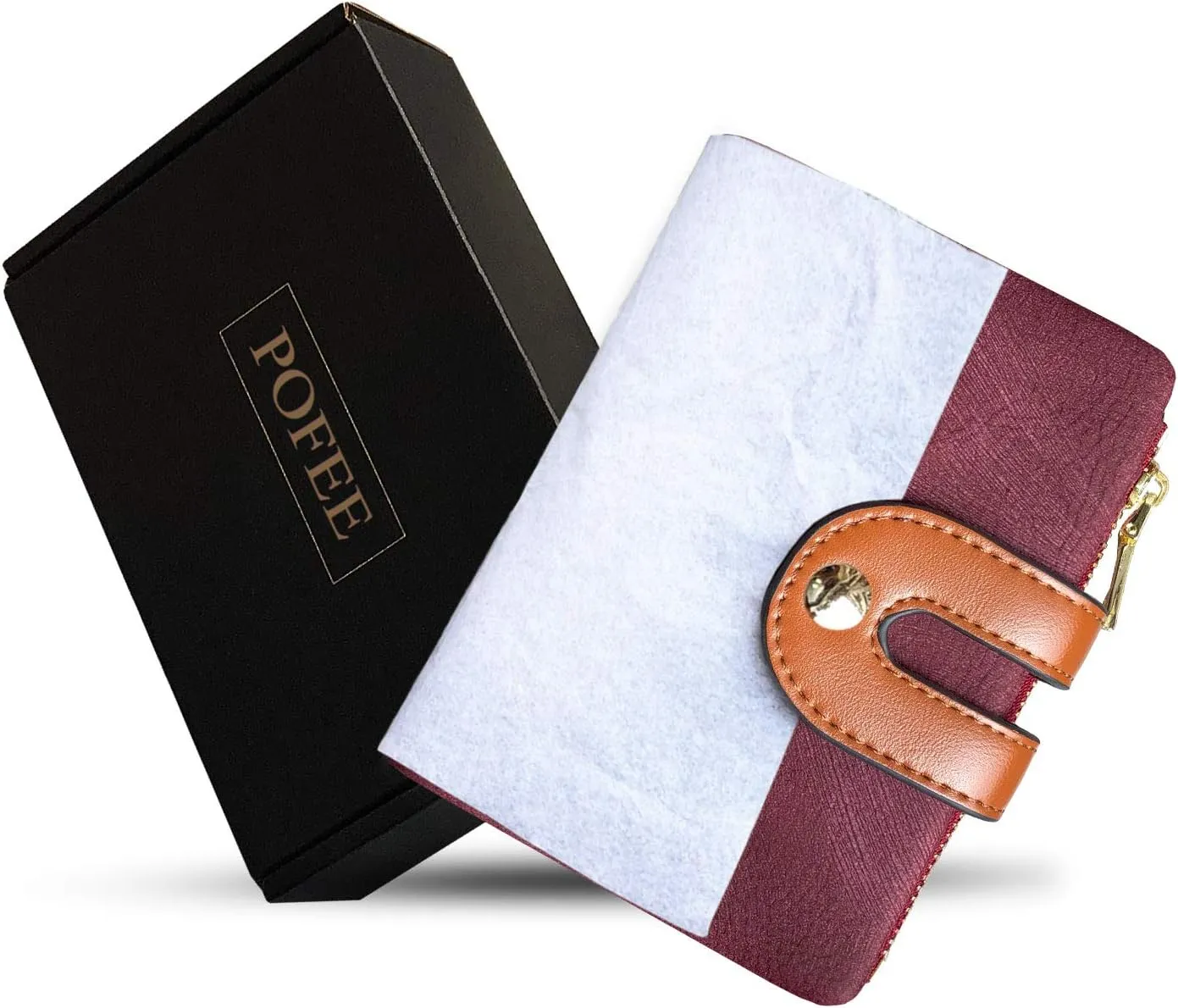 PofeeXIO Womens Wallets Small Rfid Ladies Bifold Wallet With Zipper Coin Pocket,Mini Purse Soft Compact Thin (purple)