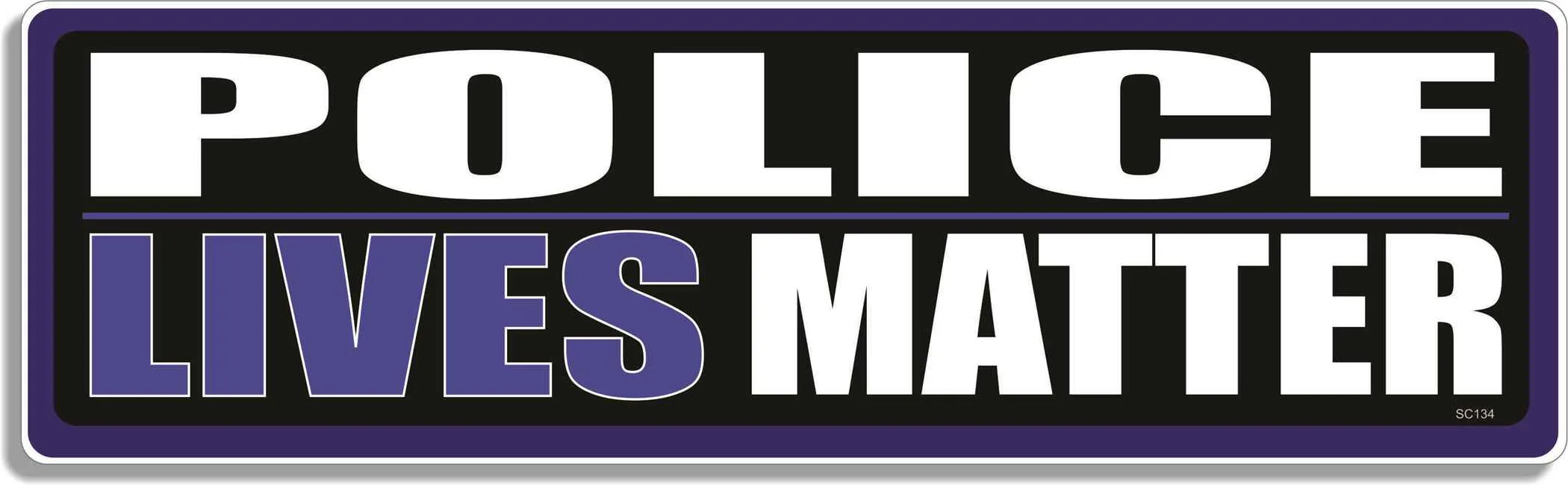 Police Lives Matter - Political Bumper Sticker, Car Magnet