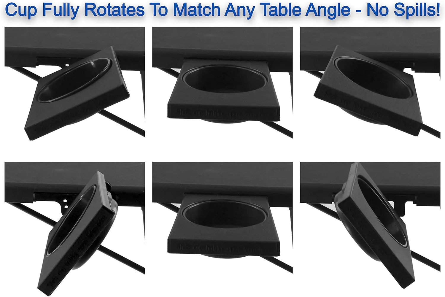 Portable Foldable TV Tray Table - Laptop, Eating, Drawing Tray Table Stand with Adjustable Tray with Sliding Adjustable Cup Holder - 5StarSuperDeals - (White)