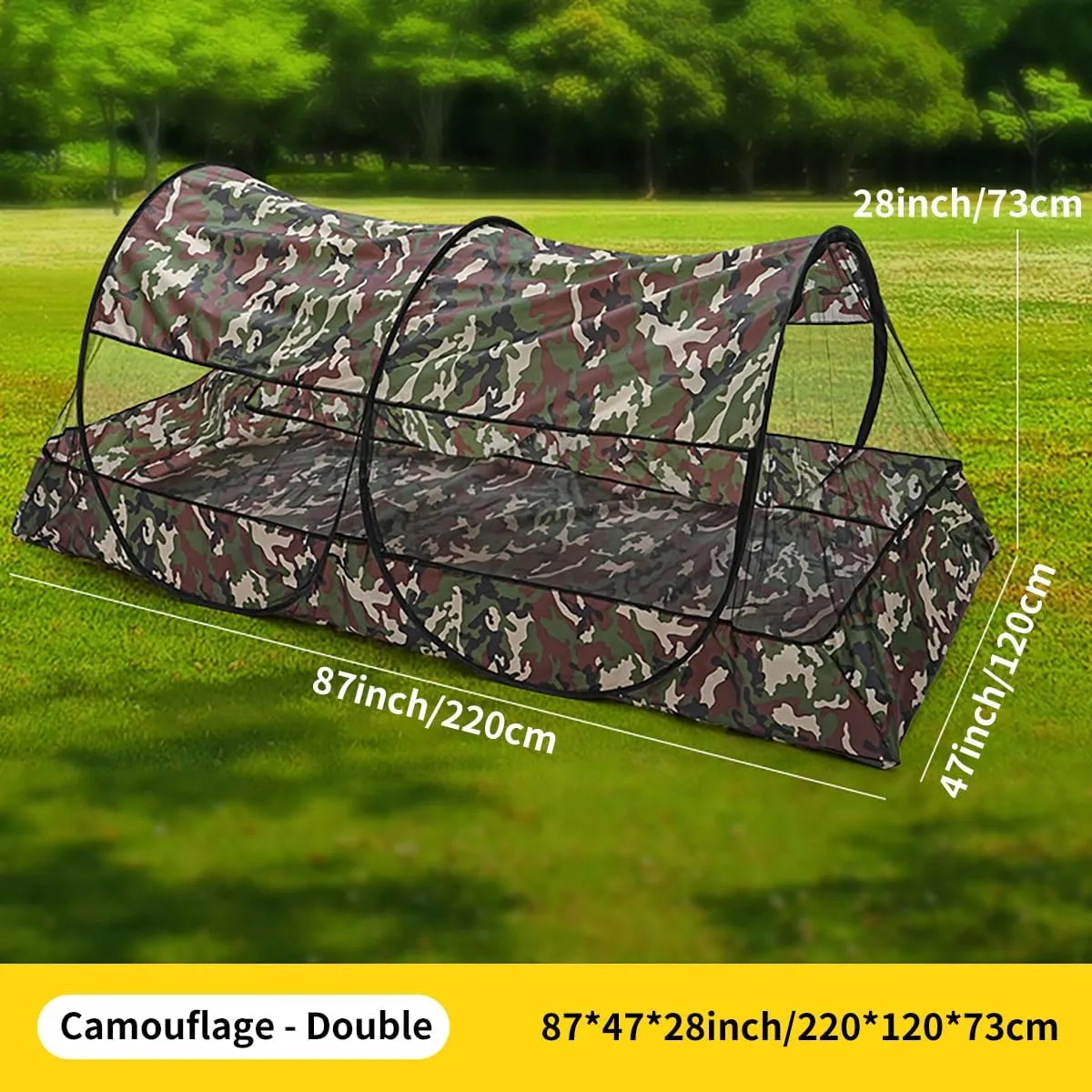 Portable Outdoor Camping Tent Net Does Not Require Installation, Designed to Be Compact and Lightweight, Making It Perfect for Camping, Trekking Person Tent.