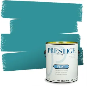 PRESTIGE Interior Paint and Primer in One, Pier, Flat, 1 Gallon