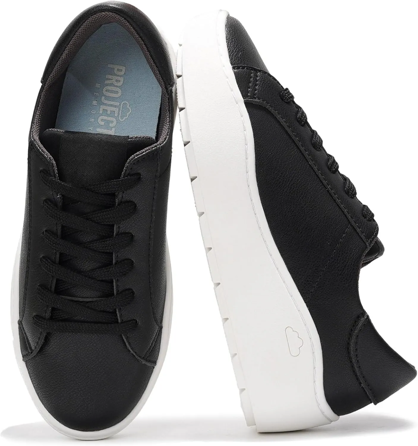 Project Cloud Platform Sneakers for Women - Comfortable Time Off Womens Sneakers - Stylish Lace Up Womens Shoes - Non-Slip Tennis Shoes Women Footwear (Bossy)