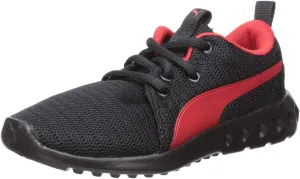 PUMA Kids' Carson 2 Sneaker, Black-high Risk red, 11 M US Little Kid