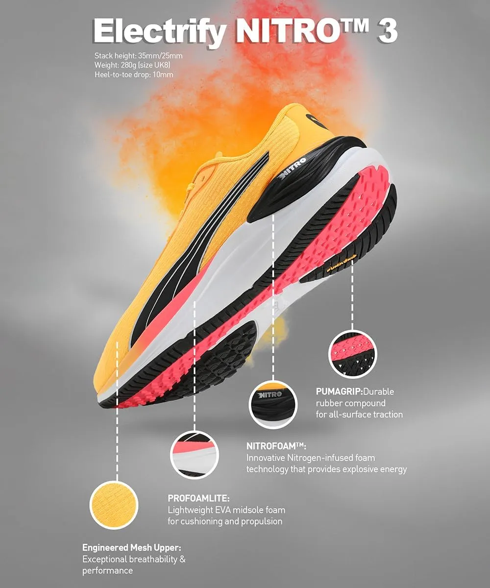 PUMA Men's Electrify Nitro 3 Fade Road Running Shoe